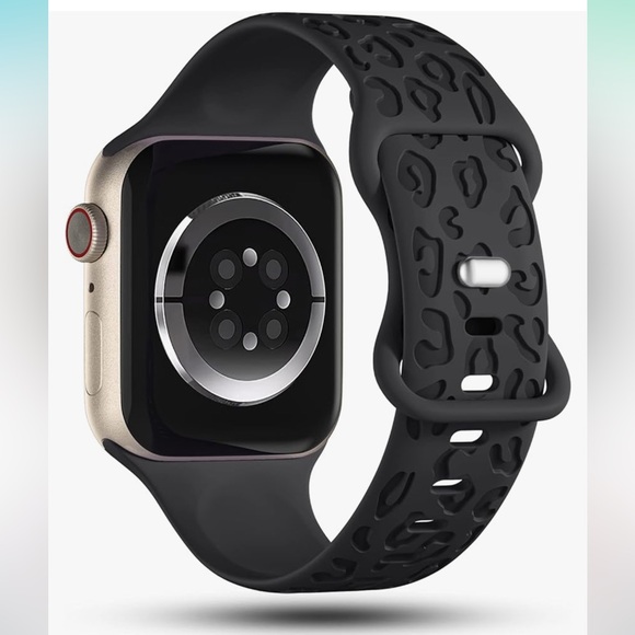 Black Leopard Apple Watch Band - Picture 4 of 6